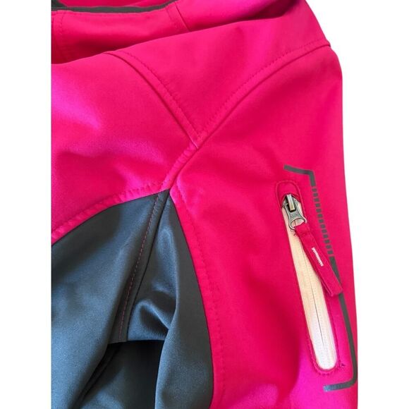 Free Tech 2X 18-20 Rain/Fall Coat Lightweight, Pink and Gray Trim New Condition - Picture 7 of 7
